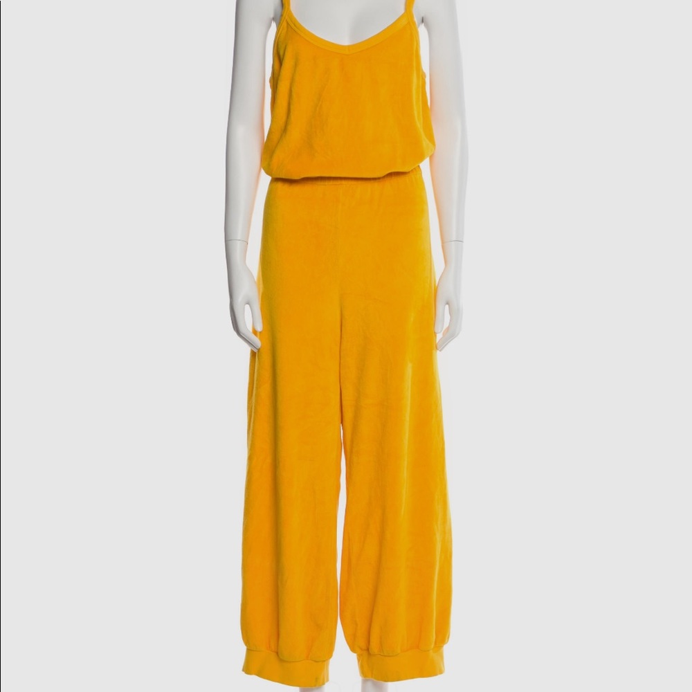 Suzie kondi tank jumpsuit in buckthorn large velour